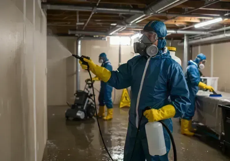 Basement Sanitization and Antimicrobial Treatment process in Elizabethtown, IL